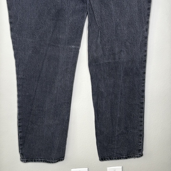 Abercrombie & Fitch 90's Straight Ultra High Rise Jeans Dark Wash Size 34/18L - Picture 7 of 9